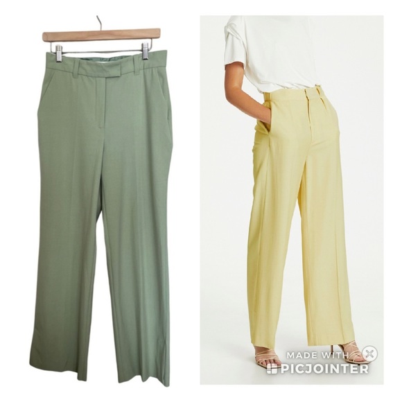 Karen by Simonsen Pants - KAREN by Simonsen Sage Green Trousers